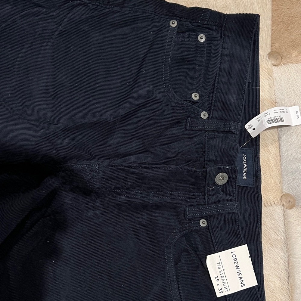 J. Crew Men’s Dark Navy Corduroy Pants Size 29 x 32
